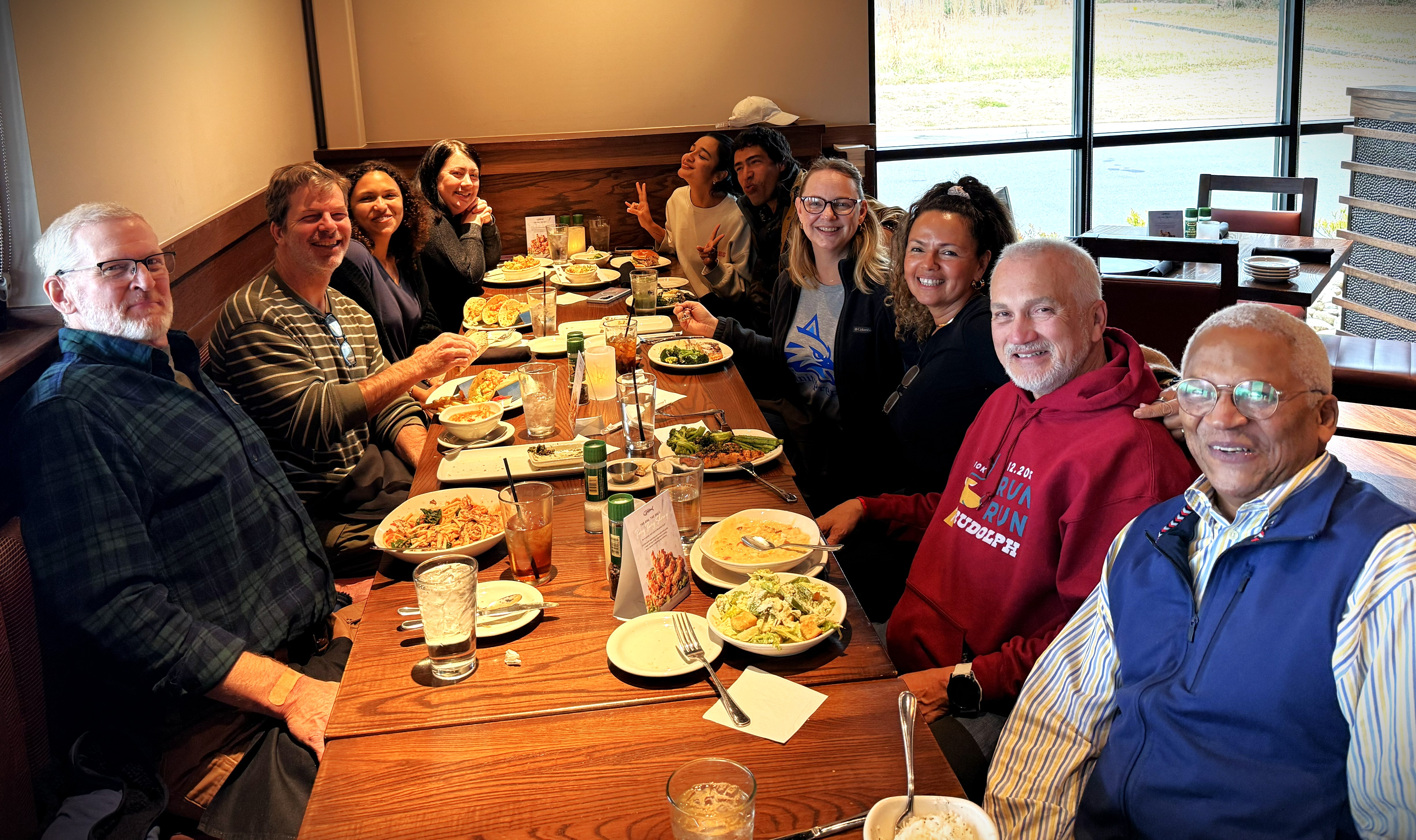 Staff lunch at Trinity Prep